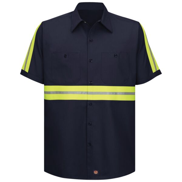 Enhanced Visibility Short Sleeve Cotton Work Shirt Thumbnail